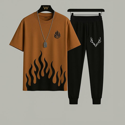 2 Pcs Men's Micro Plain Track Suit