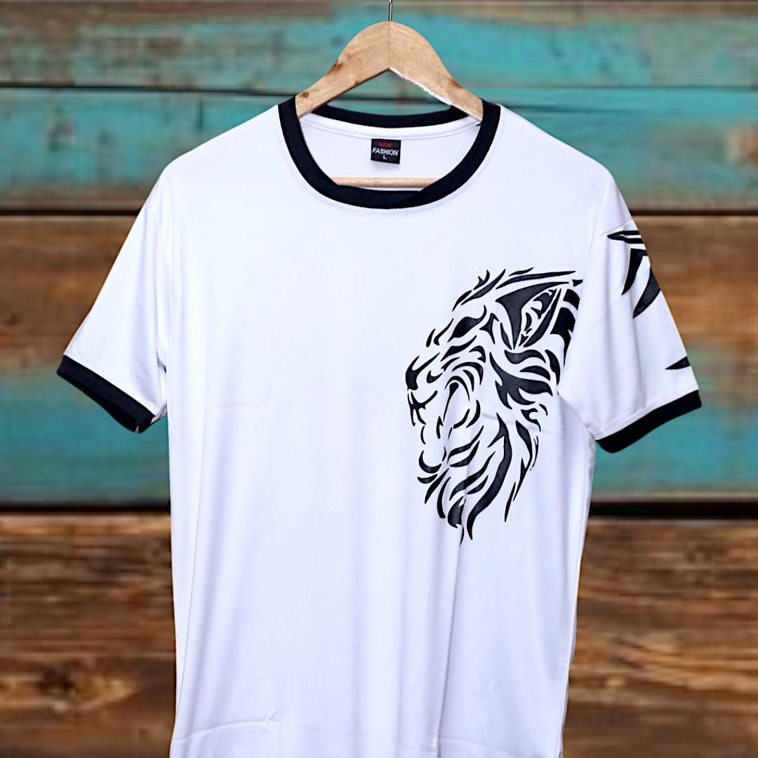 1 Pc Men's Polyester Plain T-Shirt