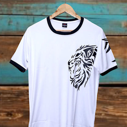 1 Pc Men's Polyester Plain T-Shirt