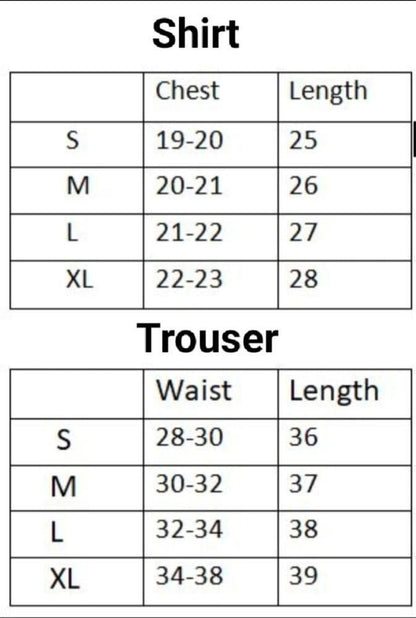 Men's Printed Polyester Track Suit - 2 Pcs Set in Black